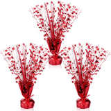 Crowye 3 Pieces Metallic Foil Spray Centerpiece Halloween Party Star Table Decoration Burst Centerpieces Fall Table Decor for Bi