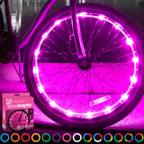 Bike Wheel Lights (1 Tire) Pink Bike Lights For Night Riding Pink Bicycle Lights Front And Rear Bicycle Accessories For Girls Bi