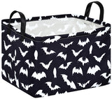 MAIZMZ Halloween Storage Basket Pumpkin Ghost Gift Basket for Kids Foldable Toy Box Waterproof Organizer Bin Laundry Nursery Ham