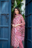 Kurta Set For Women || Women Kurta Set || 3pic Kurta For Women (50-85) (IN, Alpha, 2XL, Pink)