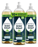 Puracy Natural Dish Soap Packs - Skin-Softening Plant-Based Dishwashing Soap, Non-Toxic Dish Soap, Organic Liquid Dishwashing De