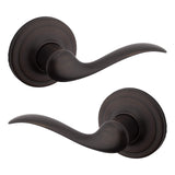 Kwikset Tustin Interior Passage Door Handle, Lever For Closet and Hallway Doors, Reversible NonLocking Handle Lever, Venetian B