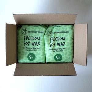 American Soy Organics- 10 Lb Of Freedom Soy Wax Beads For Candle Making - Microwavable Soy Wax Beads - Premium Soy Candle Making