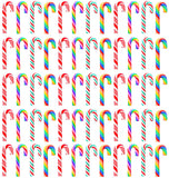 100Pcs Clay Candy Canes Red White Candy Canes Christmas Candy Cane Faux Candy Cane Christmas Stick Mini Polymer Soft Clay DIY De
