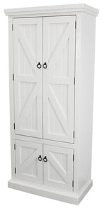 American Heartland Rustic Double Door Pantry, Bright White