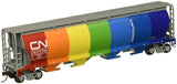 Bachmann Trains Canadian 4 Bay Cylindrical Grain Hopper Canadian National Demonstrator HO Scale