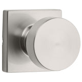 Kwikset Pismo Interior Passage Door Knob, Handle For Closet and Hallway Doors, NonLocking Doorknob in Satin Nickel, with Microb