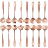 16 Pcs Teaspoon Tea Spoons, ESRISE Stainless Steel Coffee Dessert Spoon, Cute Demitasse Spoon for Drink Milkshake (Rose Gold)