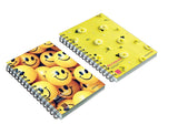 Askprints A5 Notebook (Unruled Wire Bound Spiral Notebook, Multi Colors, Pack Of 2)