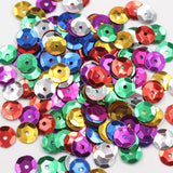 4500Pcs 6mm Loose Sequins Bulk Cup, Paillettes Glitter Round Embroidery Craft Sequins Spangles for Sewing Dress Bags Clothing We