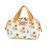 Smrcom Makeup Bag Cosmetic Bag For Women Girl Travel Makeup Bag Toilet Bag Zipper Organizer Bag Waterproof (Sunflower)