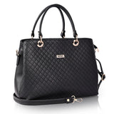 Adisa Quilted Handbag Shoulder Bag For Women And Girls With Detachable Sling Belt (Ad4077-Bla),Black,,B0DHL82BNL