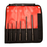 Mayhew Tools 66261 Pilot Punch, 6-Piece Set, Black Oxide Finish