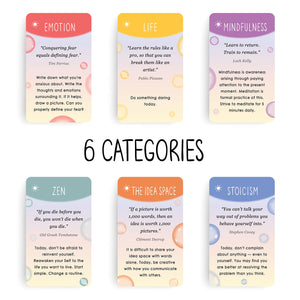 BEST 100 Mindful Prompts for Self Care & Stress Relief | Cards to Reduce Anxiety & Increase Relaxation | Perfect Mindfulness Gif