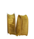 Reliant Ribbon 92975W-035-09F Dupioni Supreme Wired Edge Ribbon, 1-1/2 Inch X 10 Yards, Gold
