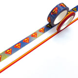 Paper House Productions DC Comics Superman Set of 2 Foil Accent Washi Tape Rolls for Scrapbooking and Crafts