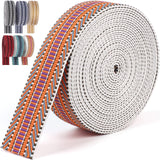 PECMER Nylon Webbing 1.5 inch -6 Yards Jacquard Cotton Straps Seat Belt Polyester Webbing for Crafts Pet Collars Backpack Strap 