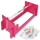 The Beadsmith LoomEEZ Japanese Bead Loom Kit Includes Adjustable Loom, Miyuki Glass Beads, Thread & Needle, Warp Thread, Findi