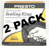 2 Pk, Presto Pressure Cooker Sealing Ring Gasket 09908