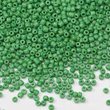 Tibaoffy Dark Green Beads Size 8/0 Crafts Glass Seed Beads 3mm for Jewelry Making (Total About 100g About 3600pcs)