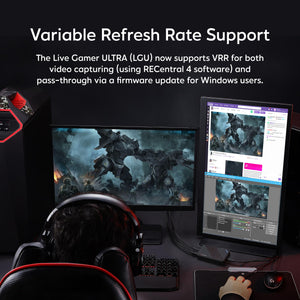 AVerMedia Live Gamer Ultra GC553 - 4K60 HDR Pass-Through, 4K30 Capture, Low Latency for Xbox Series X/S, PS5, Switch, Windows 11