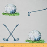 Erosebridal Golf Fabrics by The Yard Golf Club Upholstery Fabric Sport Game Athlete Grass Waterproof Fabric for Chairs Modern Le