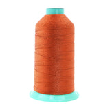 Mandala Crafts Size 138 420D T135 Bonded Nylon Thread - Burnt Orange 1250 YDs Tex 135 Heavy Duty Sewing Threads for Leather, Jea