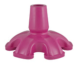 Essential Medical Supply Super Big Foot Standing Cane Tip, Flexes While Walking, Six Feet for Greater Stability, Pink