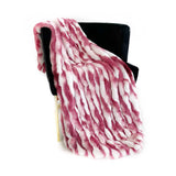 Plutus White Berry Snow Chinchilla Faux Fur Luxury Throw Blanket 60In X 90In