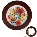 XEmbro 6 Inch Embroidery Hoop Frame for Hanging Christmas Sewing Ornaments, Decorative Embroidery Frame for Display Finished Emb