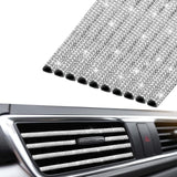 Insauto Bling Car Vent Outlet Trim,Bling Car Accessories For Women And Girls,10Pcs Rhinestone Car Air Conditioner Vent Decoratio