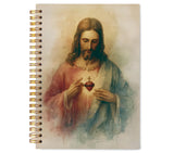 WDSFHYJK Sacred Heart of Jesus Catholic Christian Notebook for Work Note Taking, Catholic Gifts, Prayer Bible Journal for Women,