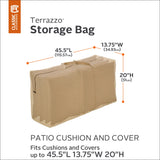58982 Classic Accessories Terrazzo Patio Seat Cushioncover Storage Bag Sand One Size 1