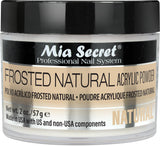 Mia Secret Frosted Natural Acrylic Powder MADE IN USA multiple sizes (2 oz.)