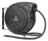 WEN 50-Foot by 3/8-Inch Retractable Pneumatic Air Hose Reel, 300 PSI, Hybrid Polymer (AH500E)