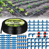 Tondiamo 1000 ft 5/8 Inch Drip Tape Irrigation Tubing Kit 16 Mil 6 Spacing Hose Garden Landscape Irrigation System Automatic Equ
