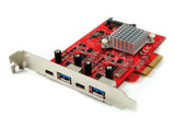 Ableconn PEX-UB160 USB 3.2 Gen2 (10 Gbps) 4-Port PCIe 3.0 Card (2X USB-C + 2X USB-A)