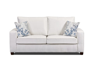 American Furniture Classics Relay Mist Sleeper With Two Throw Pillows Sofas, Soft Washed Cream Tweed