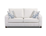 American Furniture Classics Relay Mist Sleeper With Two Throw Pillows Sofas, Soft Washed Cream Tweed