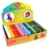 Pepy Plastilina Reusable and NonDrying Modeling Clay Gift Set; Set of 24 Bars, 1.4 Ounce Each, 2 Each of 12 Colors, Perfect for