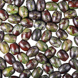 TUMBEELLUWA Stone Bead for Jewelry Making, Healing Crystal Large Hole Oval Shape Loose Beads Pack of 15, Dragon Blood Stone