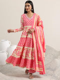 Libas Women'S Cotton Kurta Set (400366 Peach S