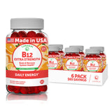 Vitamin B12 Gummies for Adults - Tastiest Proprietary Formula - 3000mcg Methyl B-12 High Absorption Energy Gummies - Non-GMO Veg