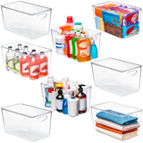 theaoo Clear Storage Bins with Lids Stackable - XLarge Plastic Containers for Pantry Organization and Storage - Perfect for kitc