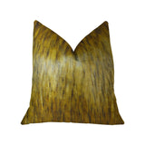 Plutus Brands Golden Wolf Throw Pillow, 20 X 20, Light & Dark Brown