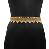 Purala Saree Waist Hip Belt Kamarband Piramind (Gold)