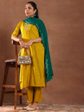 Libas Women'S Silk Blend Kurta Set (Gs1009 Mustard M