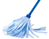 Superio String Mop Cotton Mop for Hardwood Floor Cleaning Self Wringing Mop for Home, Kitchen, Bath, Office Cleaning, Blue Heavy