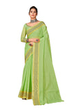 Lymio Saree For Women (Rachitaa) (Pista)
