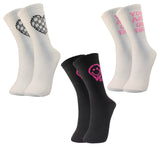 Trazo Cotton Blend WomenS Calf Length Knitted Multicolor, MultiPurpose Socks|Socks For Women (Pack Of 3)